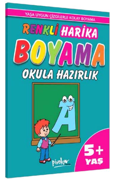 Renkli Harika Boyama Okula Hazırlık (5+Yaş)-zoom-