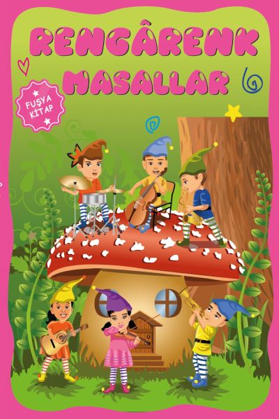 Çocuklar için Hayal ve Odak Geliştirici Rengarenk Masallar Fuşya Kitap-zoom-