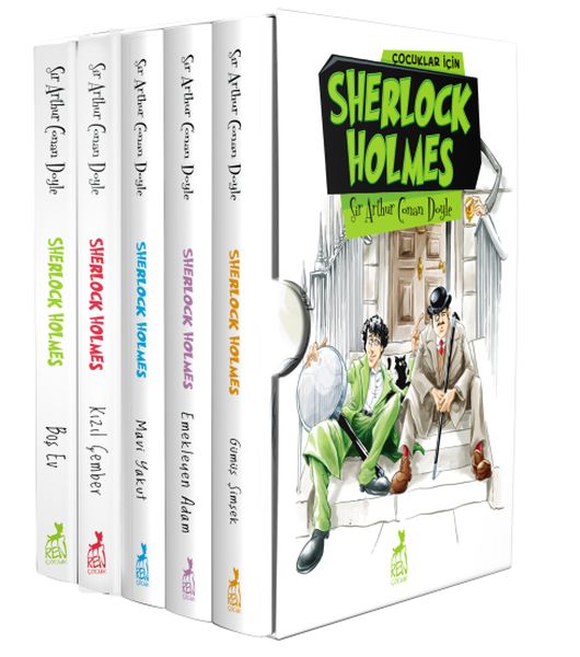 Çocuklar İçin Sherlock Holmes Seti - 5 Kitap-zoom-