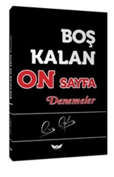 Boş Kalan On Sayfa Denemeler-zoom-