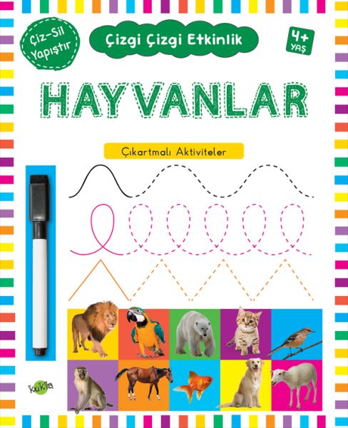 Çizgi Çizgi Etkinlik- Hayvanlar (4+ Yaş)-zoom-