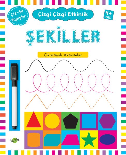 Çizgi Çizgi Etkinlik - Şekiller (4+ Yaş)-zoom-
