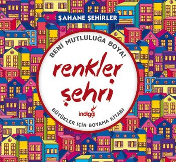 Renkler Şehri - Şahane Şehirler (Büyükler İçin Boyama Kitabı)-zoom-