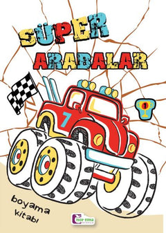 Süper Arabalar Boyama Kitabı