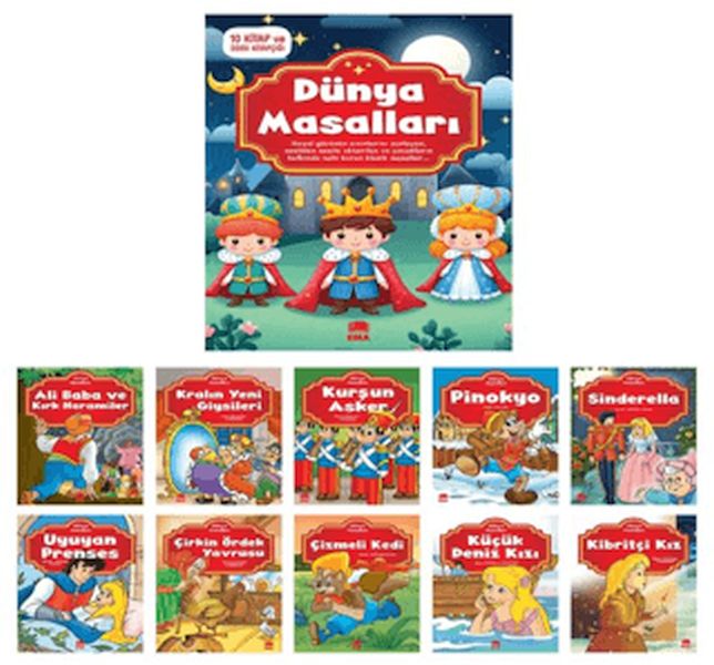 Dünya Masalları Seti - 10 Kitap Takım Küçük Boy-zoom-