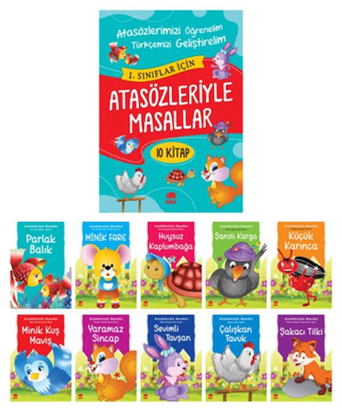 Atasözleriyle Masallar (10 Kitap)-zoom-
