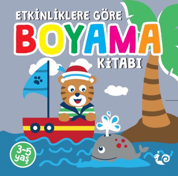 Etkinliklere Göre Boyama Kitabı - Gri-zoom-