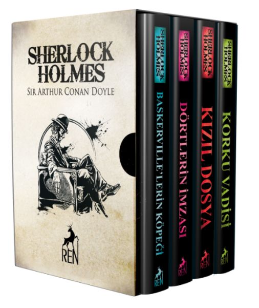 Sherlock Holmes Roman Seti (4 Kitaplık Kutulu Set)-zoom-
