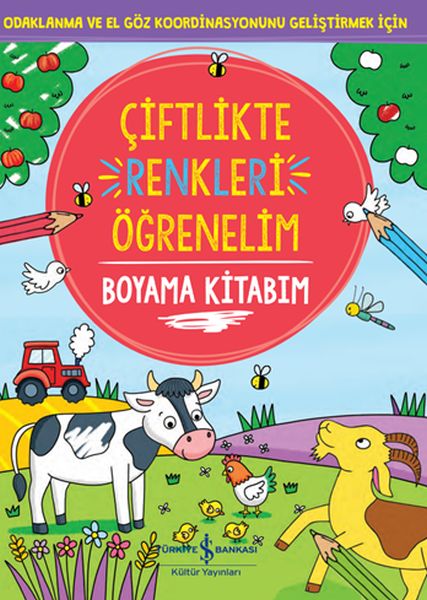 Çiftlikte Renkleri Öğrenelim Boyama Kitabım-zoom-