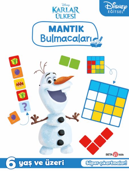 Disney Eğitsel Karlar Ülkesi Çıkartmalı Mantık Bulmacaları-zoom-
