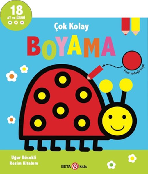 Çok Kolay Boyama Uğur Böcekli Resim Kitabım-zoom-