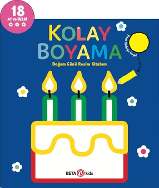 Kolay Boyama Doğum Günü Resim Kitabım-zoom-