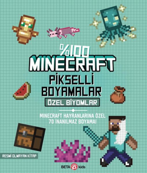 %100 Minecraft Pikselli Boyamalar Özel Biyomlar-zoom-