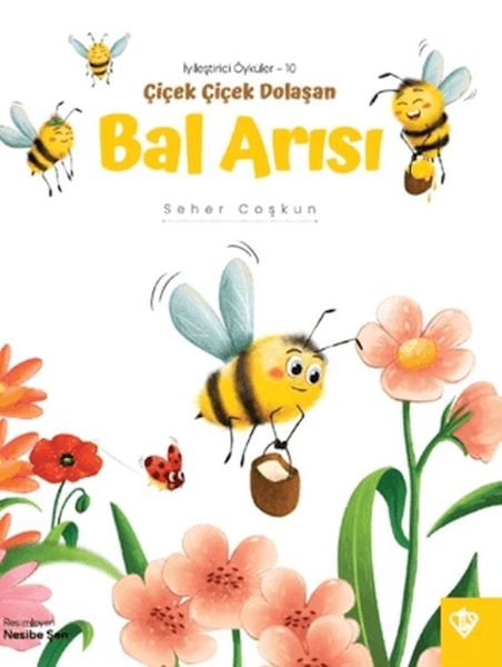 Çiçek Çiçek Dolaşan Bal Arısı-zoom-