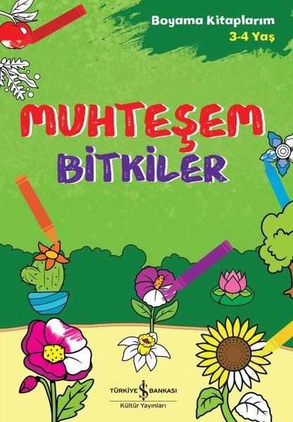 Muhteşem Bitkiler - Boyama Kitaplarım 3 - 4 Yaş-zoom-