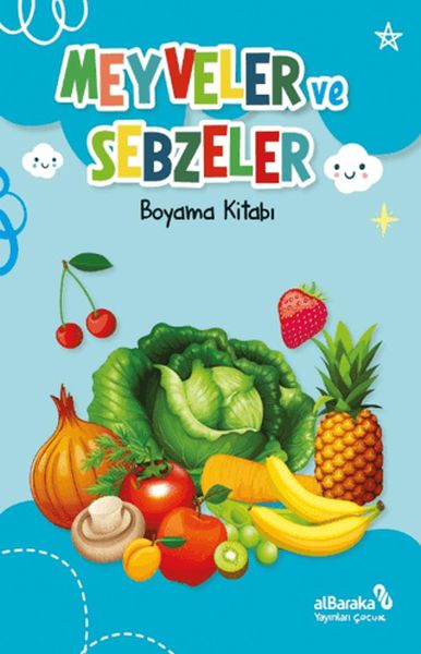 Meyveler ve Sebzeler - Boyama Kitabı