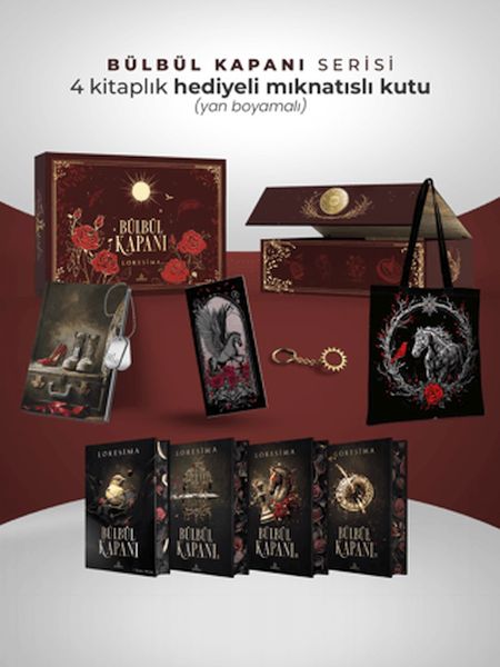 Bülbül Kapanı Serisi - Hediyeli Yan Boyamalı Mıknatıslı Kutu-zoom-