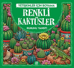 Renkli Kaktüsler & Yetişkinler için Boyama