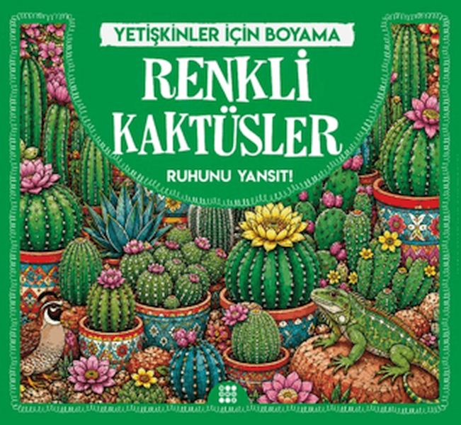 Renkli Kaktüsler & Yetişkinler için Boyama-zoom-