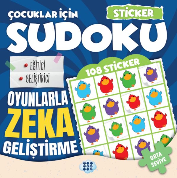 Çocuklar için Sudoku - Sticker Hediyeli Orta Seviye 3-zoom-
