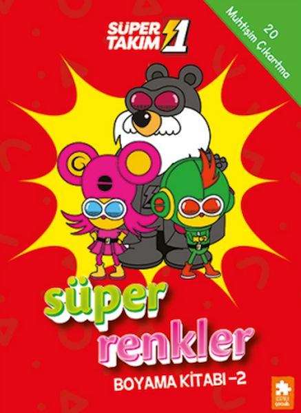 Süper 1 Takım Süper Renkler Boyama Kitabı - 2-zoom-