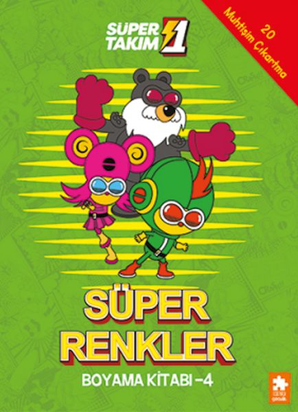 Süper 1 Takım Süper Renkler Boyama Kitabı - 4-zoom-