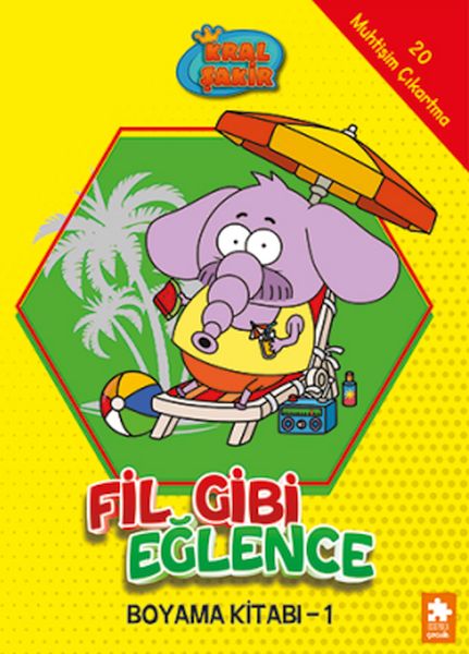 Kral Şakir Fil Gibi Eğlence Boyama Kitabı- 1-zoom-