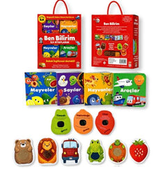 Ben Bilirim İngilizce Destekli İlk Kitaplarım (4 kitap + 6 Magnetli Dokun Hisset Kart)