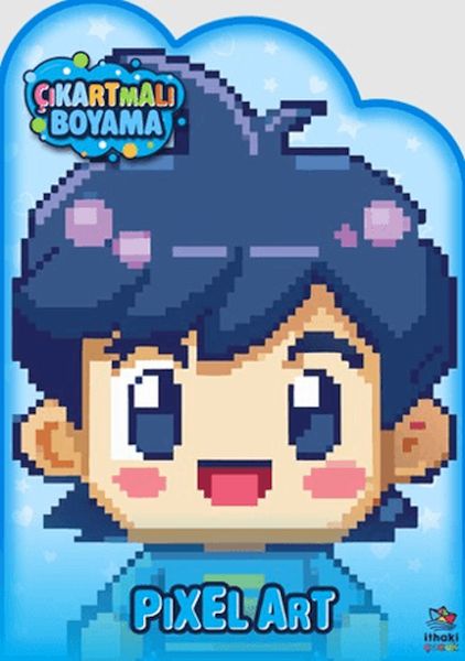 Pixel Art Zamanı - Çıkartmalı Boyama Kitabı-zoom-