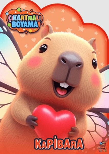 Kapibara Zamanı - Çıkartmalı Boyama Kitabı-zoom-