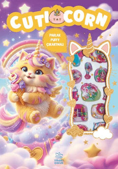 Cuticorn - Puffy Parlak Çıkartmalı Boyama Kitabı