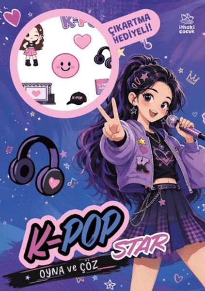 K-Pop Star - Oyna ve Çöz Çıkartmalı Etkinlik Kitabı-zoom-