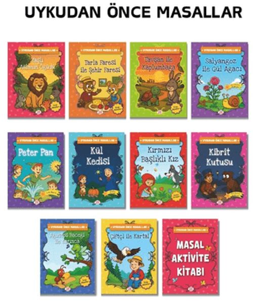 Uykudan Önce Masallar Seti (10 Kitap +1 Aktivite Takım)-zoom-
