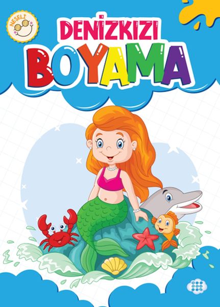 Neşeli Denizkızı Boyama-zoom-