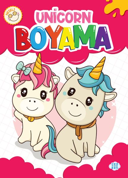 Neşeli Unicorn Boyama-zoom-