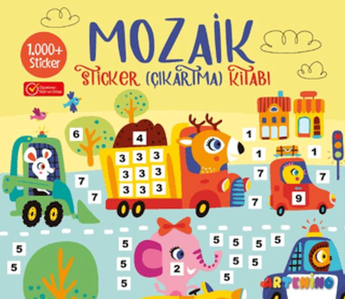 Mozaik Sticker Çıkartma Kitabı - Sarı-zoom-