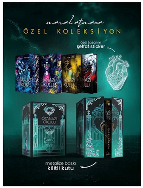 Ötanazi Okulu Serisi - Yan Boyamalı Kilitli Koleksiyon Kutu-zoom-