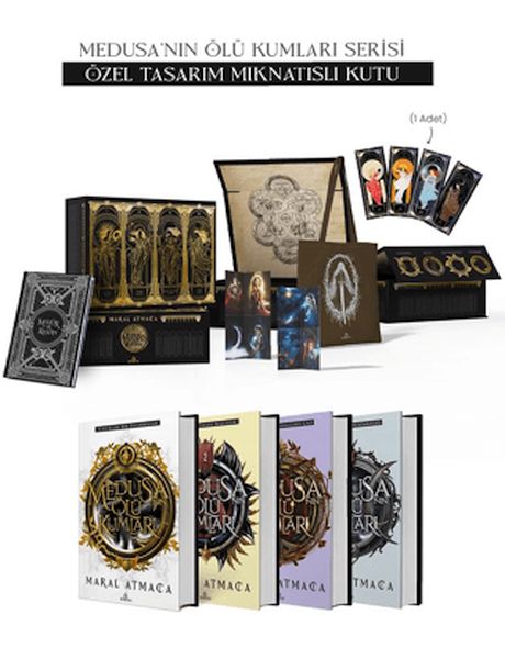 Medusa'nın Ölü Kumları Serisi - Hediyeli Mıknatıslı Kutu (Ciltli)-zoom-