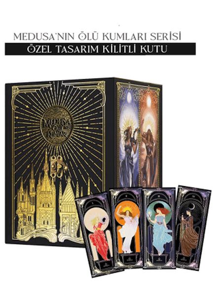 Medusa'nın Ölü Kumları Serisi - Hediyeli Kilitli Kutu (Ciltli)-zoom-