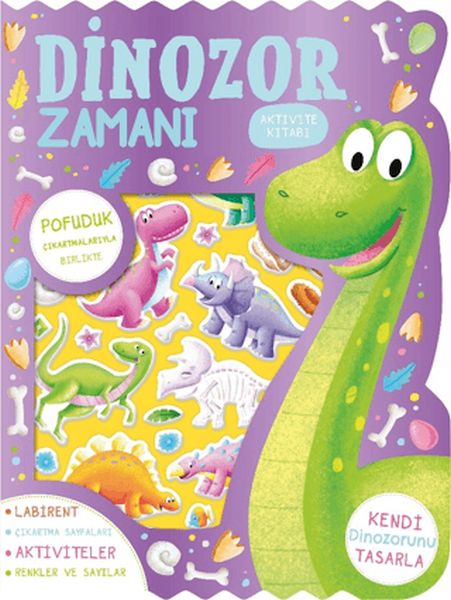 Dinozor Zamanı - Çıkartmalı Aktivite Kitabı-zoom-