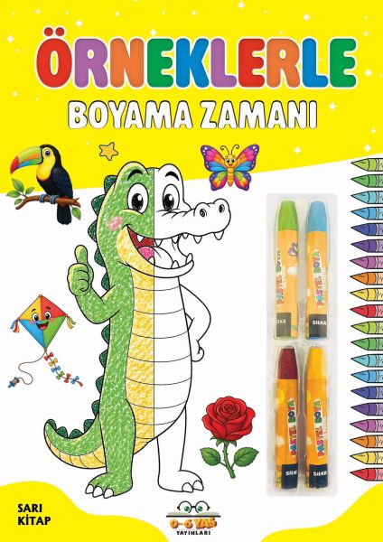 Örneklerle Boyama Zamanı - Sarı Kitap-zoom-