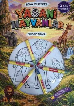 Boya Keşfet- Yabani Hayvanlar Boyama Kitabı