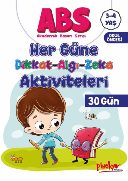 ABS 3-4 Yaş Her Güne Dikkat-Algı-Zeka Aktiviteleri 30 Gün-zoom-