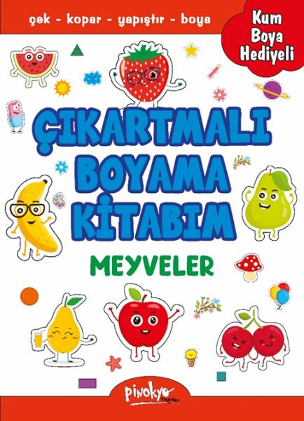 Çıkartmalı Boyama Meyveler-zoom-
