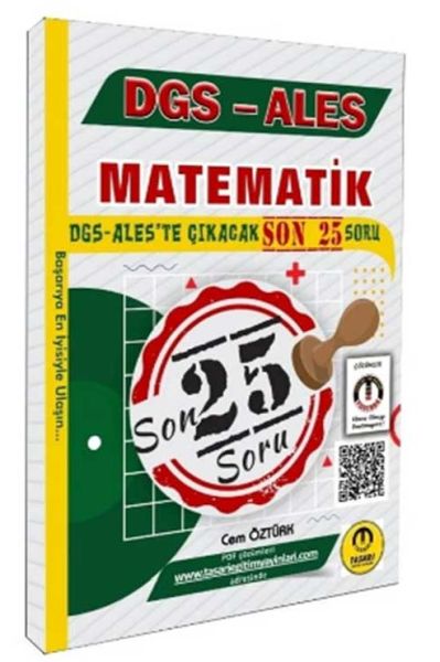 Tasarı DGS ALES Matematik Son 25 Çıkacak Soru Bankası-zoom-