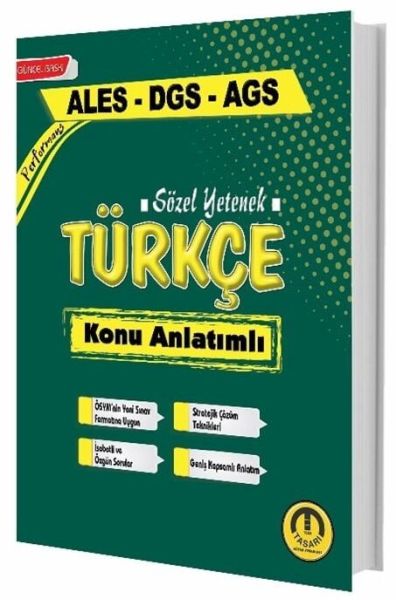 Tasarı Yayınları Ales Dgs Meb-Ags Sözel Yetenek Türkçe Konu Anlatımlı-zoom-