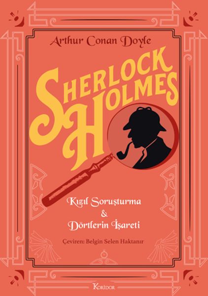 Sherlock Holmes : Kızıl Soruşturma & Dörtlerin İşareti (Bez Ciltli)-zoom-