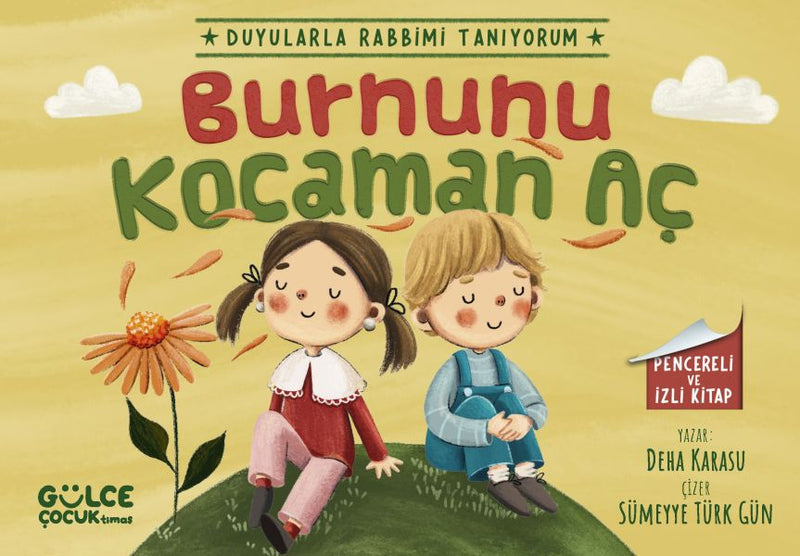 Burnunu Kocaman Aç - Duyularla Rabbimi Tanıyorum 2 (Pencereli Kitap)-zoom-