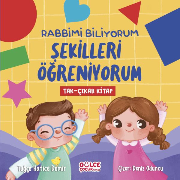 Rabbimi Biliyorum Şekilleri Öğreniyorum (Tak-Çıkar Kitap)-zoom-