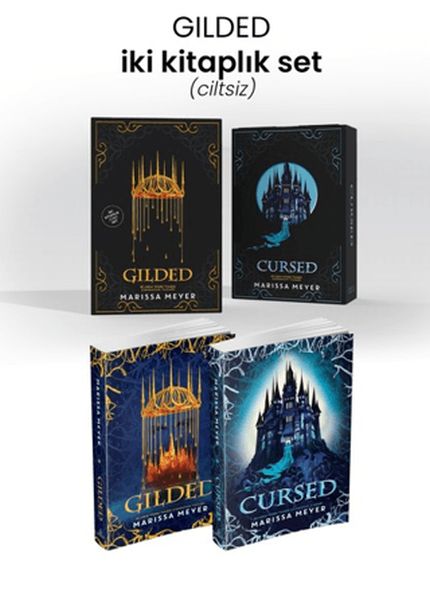 Gilded Serisi - İki Kitaplık Set-zoom-